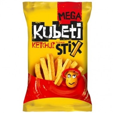 KUBETI MEGA STIX KETCHUP 50GR "KUBETI", 12PCS IN BOX, PRICE PER PCS.