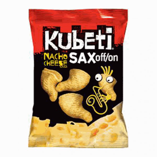 KUBETI NACHO CHEESE 35GR "KUBETI", 24PCS IN BOX, PRICE PER PCS.