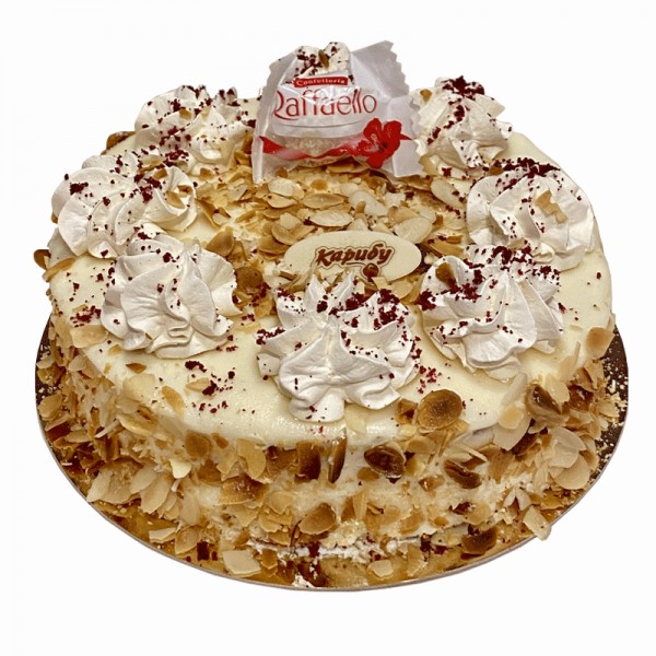 CAKE RAFFAELLO "KARIBU" 3PCS IN BOX, PRICE PER PCS.