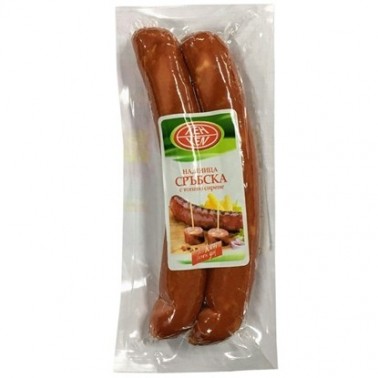 SERBIAN SAUSAGE WITH MELTED CHEESE VACUUM 250GR "KEN" PRICE PER PCS.
