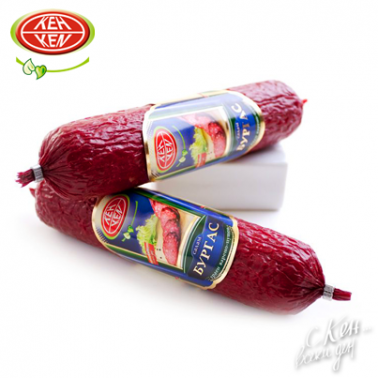 SALAMI SAUSAGE, DRIED, SMOKED 200G /BLUE/ "KEN" 50PCS IN BOX, PRICE PER PCS.