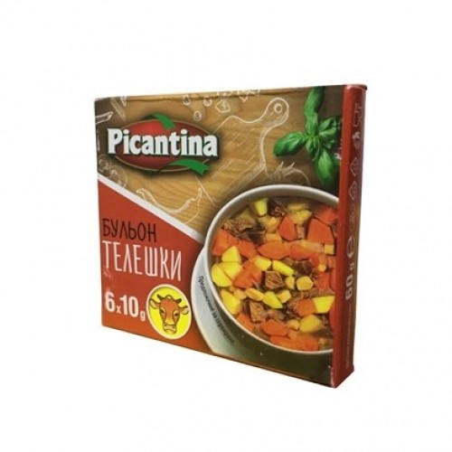 VEAL STOCK 10GR "PICANTINA" 6PCS IN BOX, PRICE PER PCS.