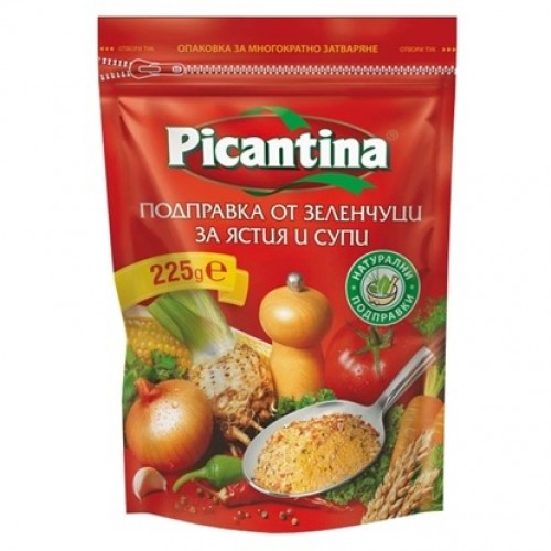 VEGETABLE SPICES FOR SOUPS AND MEALS CLASSIC 225GR "PICANTINA" PRICE PER PCS.