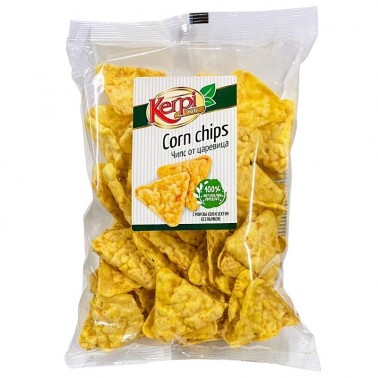 CORN CHIPS WITH SALT 80GR "KERPI" 15PCS IN BOX, PRICE PER PCS.
