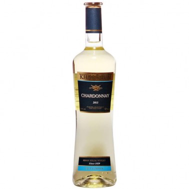 WINE WHITE CHARDONNAY 0.75L 13.5% "KHAN KRUM" 6PCS IN PACK, PRICE PER PCS.