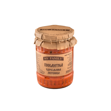 LYUTENITSA SPICY 560GR COARSLEY GROUND "KONSERVINVEST" 6PCS IN BOX, PRICE PER PCS.