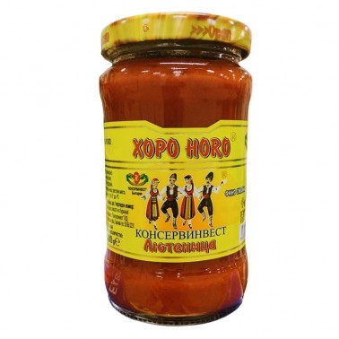 LYUTENITSA ROUND DANCE 300GR FINELY GROUND "KONSERVINVEST" 12PCS IN BOX, PRICE PER PCS.