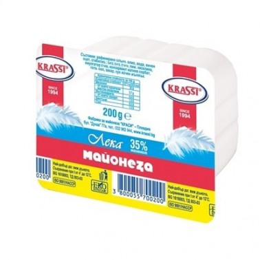 MAYONNAISE LIGHT 200GR "KRASI" PRICE PER PCS.