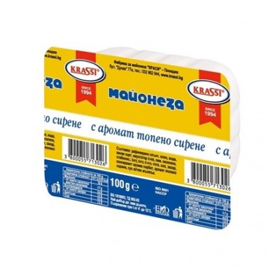 MAYONNAISE WITH MELTED CHEESE 100GR "KRASI" PRICE PER PCS.
