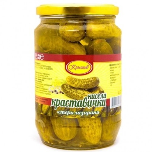 PICKLES 680GR "KRASTEV" 6PCS IN PACK, PRICE PER PCS.