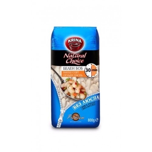 BEANS PEELED 800GR "KRINA" 6PCS IN PACK, PRICE PER PCS.