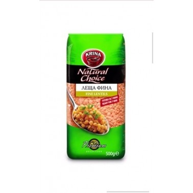 LENTILS FINE 500GR "KRINA" 10PCS IN PACK, PRICE PER PCS.