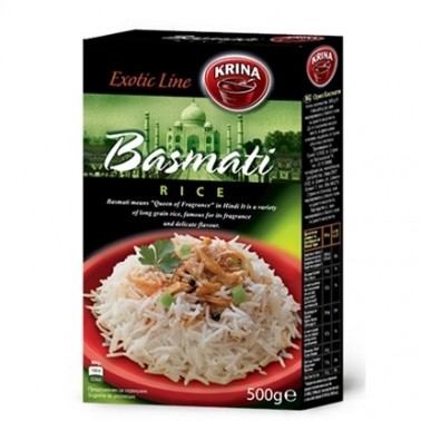 RICE BASMATI BOX 500GR "KRINA" 6PCS IN PACK, PRICE PER PCS.