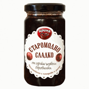 OLD SCHOOL JAM CRANBERRIES 245GR "KRINA" 6PCS IN BOX, PRICE PER PCS.