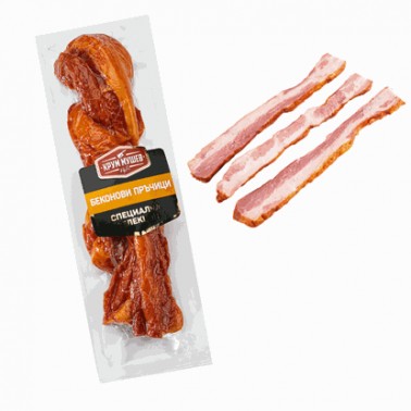 SMOCKED BACON STRIPS VACUUM "KRUM MUSHEV" PRICE PER KG.