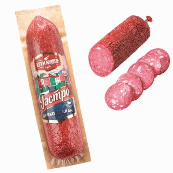 DRY SALAMI LARDED VACUUM "KRUM MUSHEV" PRICE PER KG