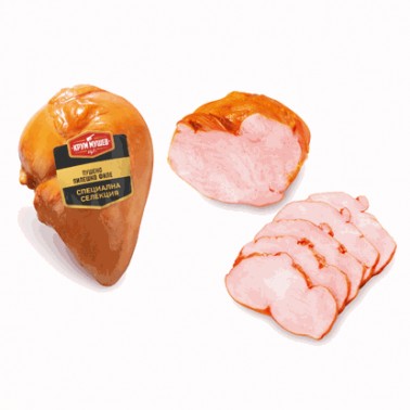SMOCKED CHICKEN FILLET "KRUM MUSHEV" PRICE PER KG.