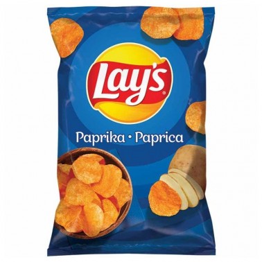 POTATO CHIPS PAPRIKA 125GR "LAY'S" 21PCS IN BOX, PRICE PER PCS. 