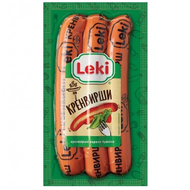FRANKFURTER, VACUUM 300gr "LEKI", 30PCS BOX, PRICE PER PCS.