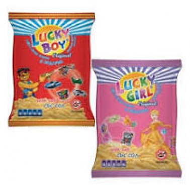 LUCKY BOY RED+PINK MIX "LUCKYBOY" 10PCS IN BOX, PRICE PER PCS.