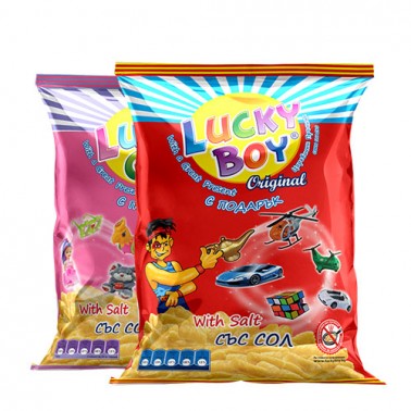 LUCKY BOY, LUCKY GIRL WITH TOY, 10PCS IN PACK, PRICE PER PCS.