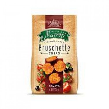 BRUSCHETTE TOMATO+OLIVE 70GR "MARETTI", 15PCS IN BOX, PRICE PER PCS.