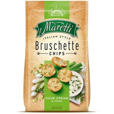BRUSCHETTE SOUR CREAM 70GR "MARETTI", 15PCS IN BOX, PRICE PER PCS.