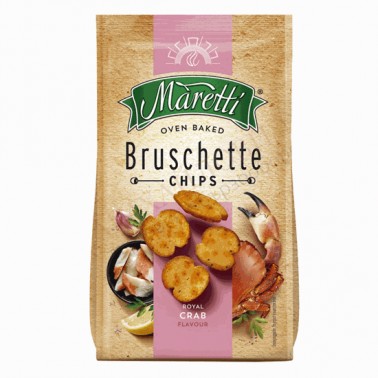 BRUSCHETTE ROYAL CRAB 70GR "MARETTI", 15PCS IN BOX, PRICE PER PCS.