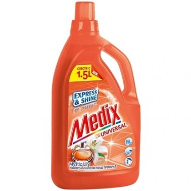 FLOOR CLEANER UNIVERSAL MYSTIC LILY ORANGE 1.5L "MEDIX" PRICE PER PCS.