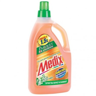 FLOOR CLEANER LAMINATE PARQUET LILY OF THE VALLEY 1.5L "MEDIX" PRICE PER PCS.