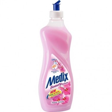 DISHWASHING SOAP BALM FLOWER PINK 500ML "MEDIX" PRICE PER PCS.