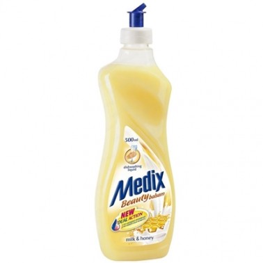 DISHWASHING SOAP BALM MILK & HONEY 500ML "MEDIX" PRICE PER PCS.