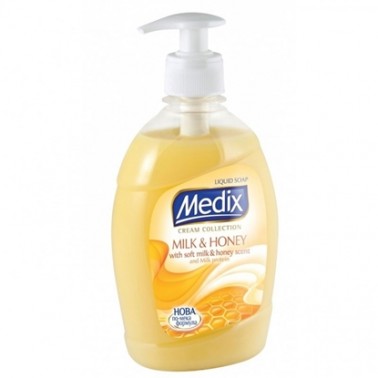 LIQUID SOAP PUMP MILK & HONEY 400ML "MEDIX" PRICE PER PCS.