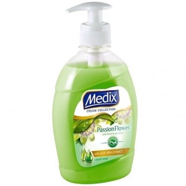 LIQUID SOAP PUMP PASS FLOWER 400ML "MEDIX" PRICE PER PCS.