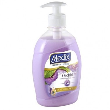 LIQUID SOAP PUMP ORHID LILAC 400ML "MEDIX" PRICE PER PCS.
