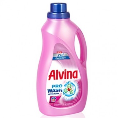 DETERGENT FABRIC WASH ALVINA 2IN1 PINK 1.1L "MEDIX" 8PCS IN BOX, PRICE PER PCS.