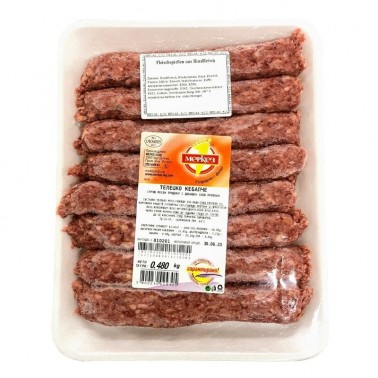 BEEF MEATSTICKS 480GR "MERKEZ" 8PCS IN PACK, PRICE PER PACK