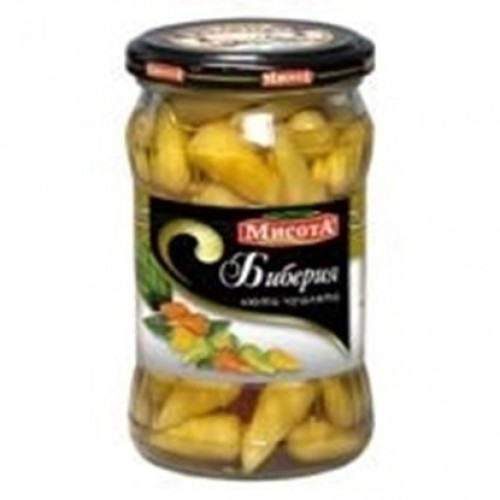 BABY HOT PEPPERS 314GR "MISOTA-M" 6PCS IN BOX, PRICE PER PCS.