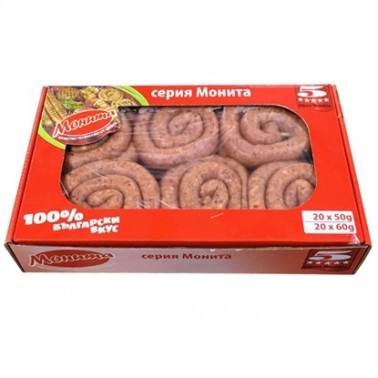 THIN SAUSAGE MIX 100GR "MONITA" 12PCS IN BOX, PRICE PER BOX.