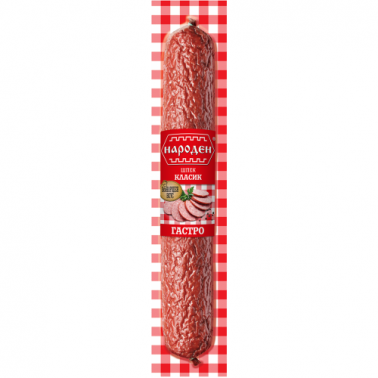 SALAMI SAUSAGE, VACUUM 450gr "NARODEN" 20PCS IN BOX, PRICE PER PCS.