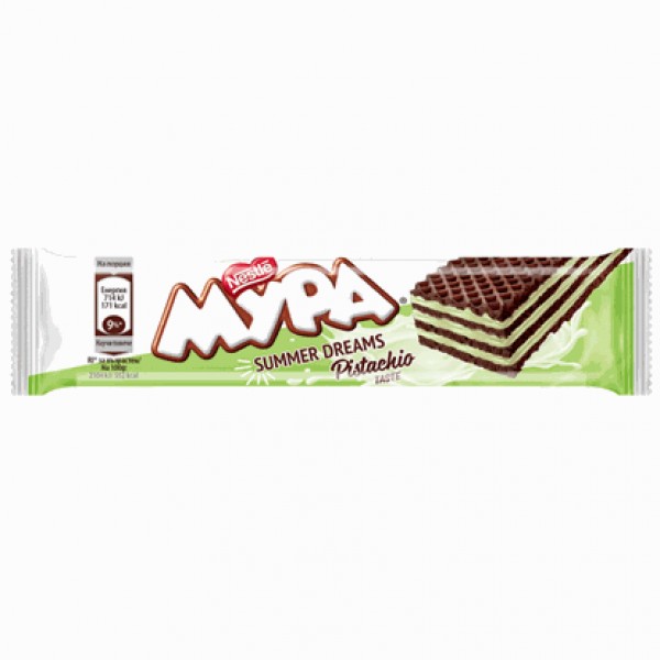 COCOA WAFER MURA PISTACHIOS 31GR ''NESTLE'' 30PCS IN BOX, PRICE PER PCS.