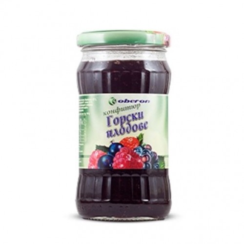 FOREST FRUIT JAM 35% FRUIT 350GR "OBERON" PRICE PER PCS.