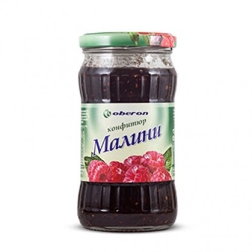 RASPBERRY JAM 35% FRUIT 350GR "OBERON" PRICE PER PCS.