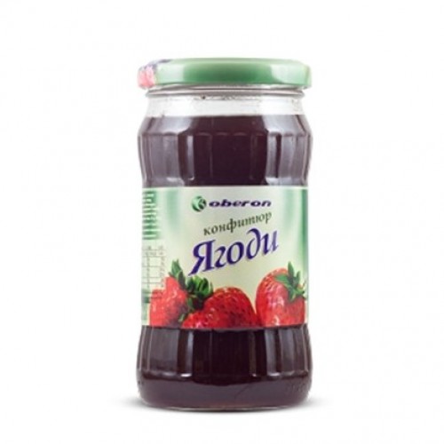 STRAWBERRY JAM 35% FRUIT 350GR "OBERON" PRICE PER PCS.