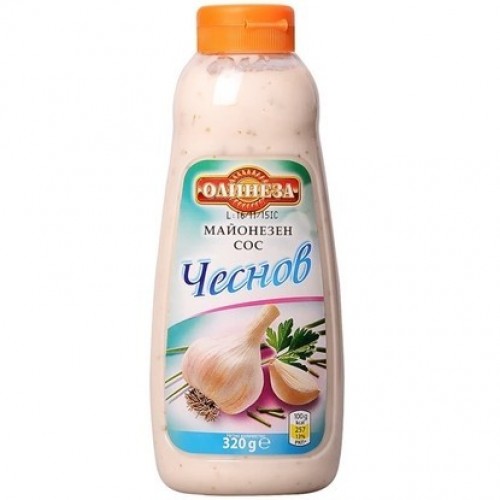 GARLIC SAUCE 320GR "OLINEZA" 8PCS IN PACK, PRICE PER PCS.