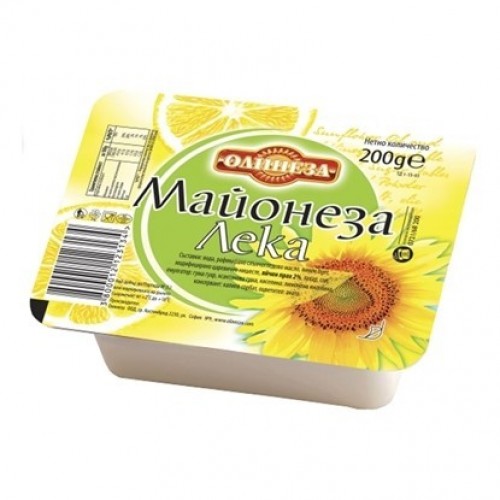 MAYONNAISE 200GR "OLINEZA" 18PCS IN BOX, PRICE PER PCS.