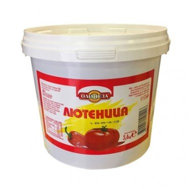LYUTENITSA 3.4KG BUCKET "OLINEZA" PRICE PER PCS.