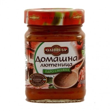 HOMEMADE LYUTENITSA COARSLEY GROUND 260GR "OLINEZA", 8PCS IN PACK, PRICE PER PCS.