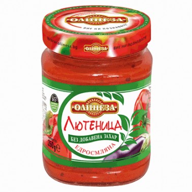 LYUTENITSA COARSLEY GROUND 260GR WITHOUT SUGAR "OLINEZA" 8PCS IN PACK, PRICE PER PCS.