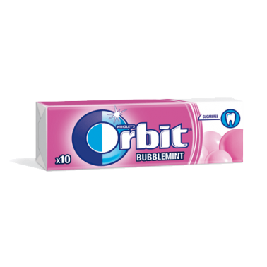 CHEWING GUM BUBBLEMINT 420GR PACK "ORBIT" 30PCS IN PACK, PRICE PER PACK